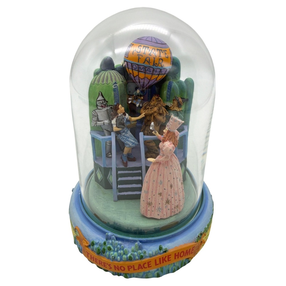 Wizard of Oz Musical There's no place like home figurine Turner ent glass cloche